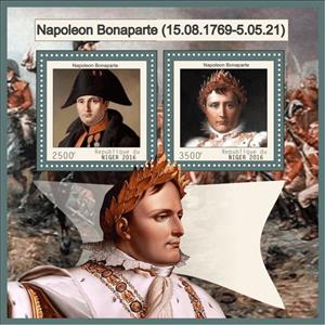 Mini Sheet, Napoleon Bonaparte, Niger,  , Famous People, Heads of State, Heads of State (Military)