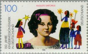 Stamp, Kindermission-work, Germany, Federal Republic,  , Famous People, Religion, Anniversaries and Jubilees