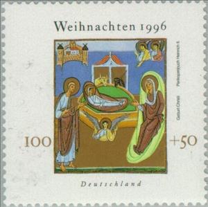 Stamp, Miniatures, Germany, Federal Republic,  , Biblical Accounts, Christmas, Feasts, Miniatures