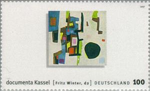 Stamp, Documenta- Kassel, Germany, Federal Republic,  , Special Occasions, Paintings, Culture
