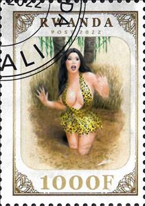 Stamp, Eroticism, Rwanda,  , Eroticism