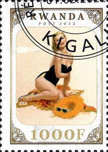 Stamp, Eroticism, Rwanda,  , Eroticism