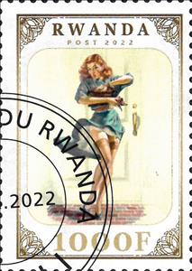 Stamp, Eroticism, Rwanda,  , Eroticism