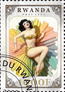 Stamp, Eroticism, Rwanda,  , Eroticism