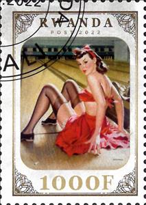 Stamp, Eroticism, Rwanda,  , Eroticism