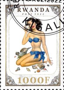 Stamp, Eroticism, Rwanda,  , Eroticism