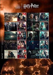 Mini Sheet, Harry Potter : The Battle of Hogwarts Collector Sheet, United Kingdom of Great Britain & Northern Ireland,  , Books, Harry Potter, film