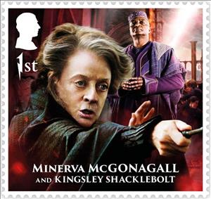 Stamp, Minerva McGonagall and Kingsley Shacklebolt, United Kingdom of Great Britain & Northern Ireland,  , Books, Harry Potter, film