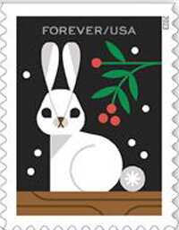 Stamp, Rabbit, United States of America,  , Animals (Fauna), Rabbits