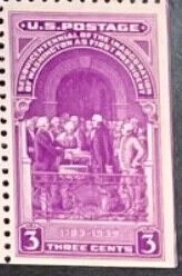Washington Taking Oath of Office, Federal Building, New York