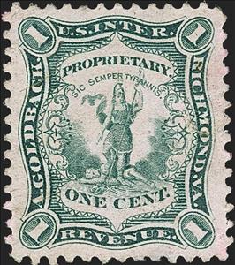 Stamp, A. Goldback, United States of America,  