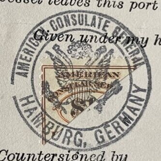 Consular Service Fee Stamp