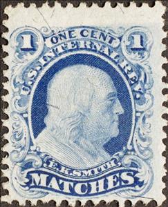 Stamp, E. K. Smith - Benjamin Franklin (1706-1790), United States of America,  , Famous People, Heads of State, Men, Politicians, Государственный деятель