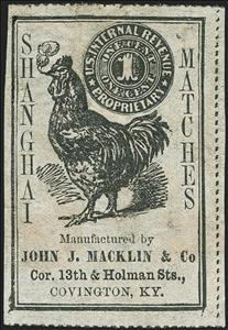Stamp, John J. Macklin & Co., United States of America,  , Animals (Fauna), Birds, Roosters and Chickens