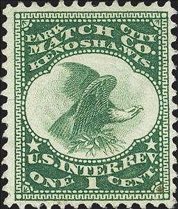 Stamp, Park City Match Co., United States of America,  , Animals (Fauna), Birds, Birds of Prey, Eagles