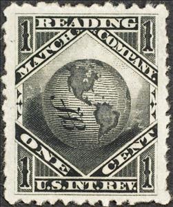 Stamp, Reading Match Company, United States of America,  , Globes