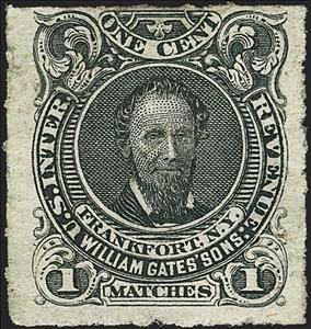 Stamp, William Gates' Sons, United States of America,  , Men