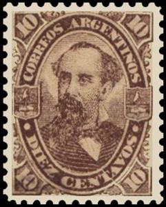 Stamp, Nicolás Avellaneda (1837-1885), Argentina,  , Famous People, Men, Politicians