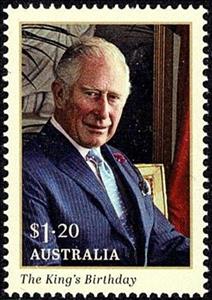 Stamp, King Charles III, 2018, Australia,  , Famous People, Heads of State, Kings, Royalty