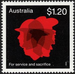 Stamp, Red Poppy, Australia,  , Flowers