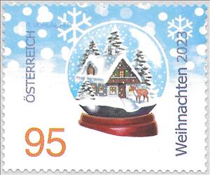 Stamp, Snow Globe, Austria,  , Christmas, Globes, Religion