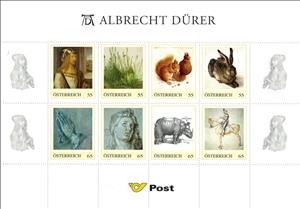 Mini Sheet, Albrecht Dürer, Austria,  , Art, Painters, Paintings