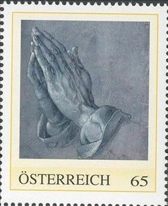 Stamp, Praying Hands by Albrecht Dürer, Austria,  , Art, Hands, Painters, Paintings