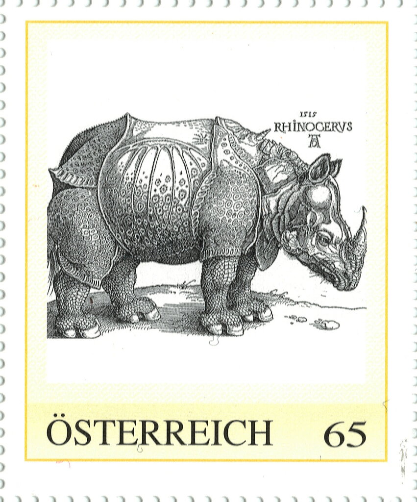 The Rhinoceros by Albrecht Dürer