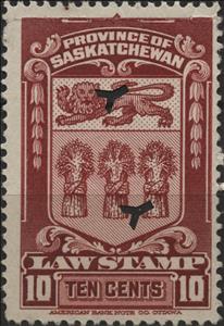 Stamp, "Arms" Law Stamp, Canada,  , Coats of Arms
