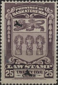 Stamp, "Arms" Law Stamp, Canada,  , Coats of Arms
