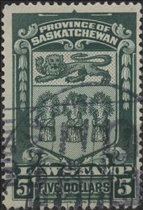 Stamp, "Arms" Law Stamp, Canada,  , Coats of Arms