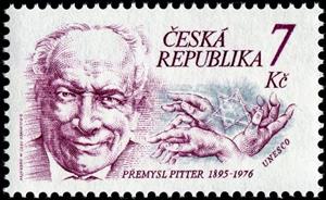 Stamp, Přemysl Pitter, Czech Republic,  