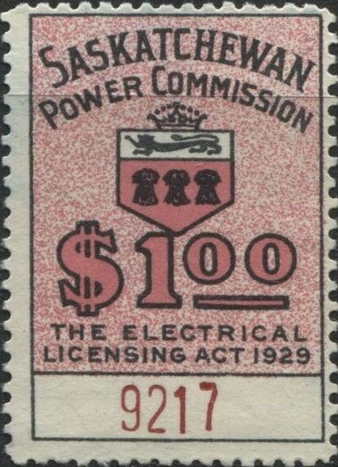 Saskatchewan Power Commission with Coat of Arms