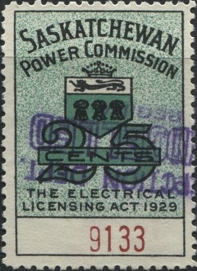 Saskatchewan Power Commission with Coat of Arms