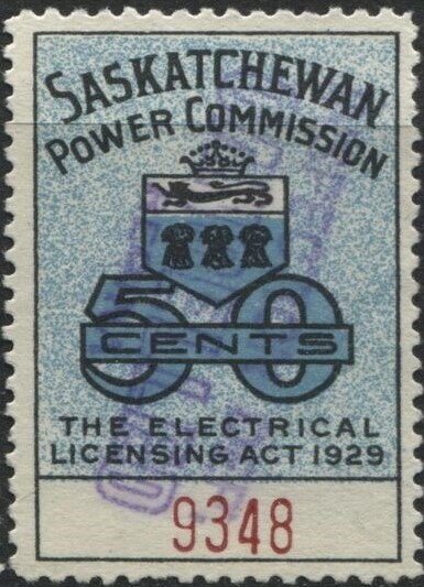 Saskatchewan Power Commission with Coat of Arms