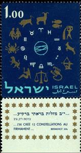 Stamp, Zodiac 1+2, Israel,  , Zodiac