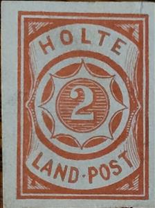 Stamp, Holte Land-Post, Denmark,  , Numbers