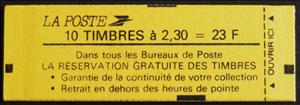 Booklet, Type Marianne de Briat, France,  , Women