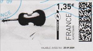 Stamp, Black Violin, France,  , Musical Instruments