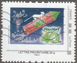 Stamp, Feu Vert 2012 40 ans, France,  , Anniversaries and Jubilees, The Automobile Industry