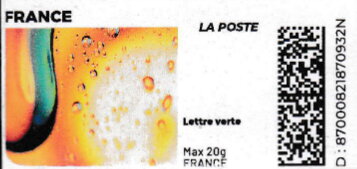 Yellow and Green Water Droplet. Redesign wihout laposte logo