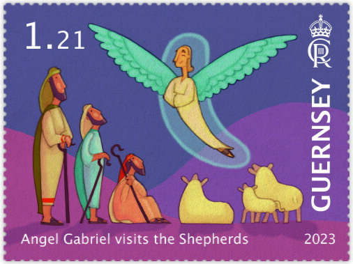 Shepherds and Angel Gabriel