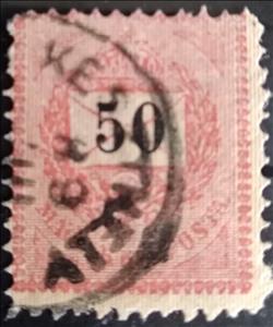 Stamp, Letter, black cipher, Hungary,  , Crowns and Coronets, Letters (Mail)