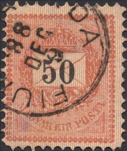 Stamp, Letter, black cipher, Hungary,  , Crowns and Coronets, Letters (Mail)