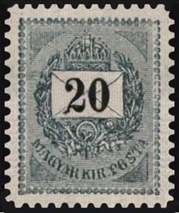 Stamp, Letter, black cipher, Hungary,  , Crowns and Coronets, Letters (Mail)
