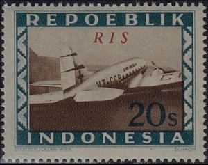 Stamp, Red Cross Boeing Aircraft, Indonesia,  , Aircraft, Aviation