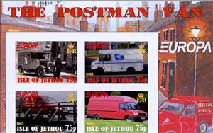 Mini Sheet, Europa 2013 Postman, Jethou Island,  , Postal Traffic