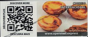 Stamp, Custard Tarts QR code, Portugal,  , Food, Pastries / Bakery products