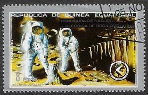 Stamp, Astronauts, Equatorial Guinea,  , Moon Landing, Astronauts