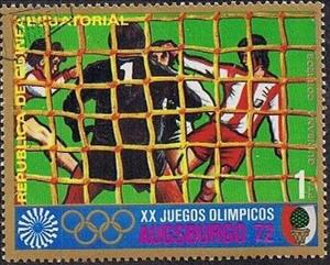 Stamp, Football, Equatorial Guinea,  , Sport, Olympic Games, Football (Soccer)